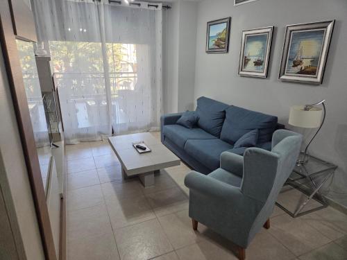 Posezení v ubytování Apartamento en Sueños de Denia III muy cerca de la playa y del pueblo