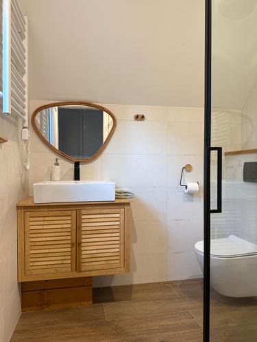 Koupelna v ubytování Julianowe Wzgórze