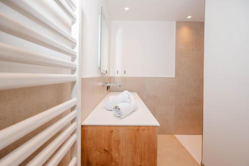 Ένα μπάνιο στο Appartements Oberkronbichlhof