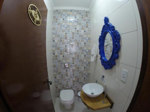 Koupelna v ubytování Hotel Cheffer
