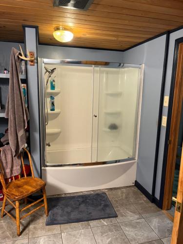 Koupelna v ubytování Unit A farm at 420