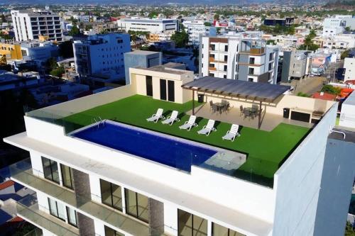 Budova, kde se prázdninový dům nachází