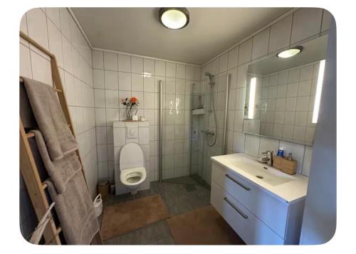 Et badeværelse på Moderne familie hus