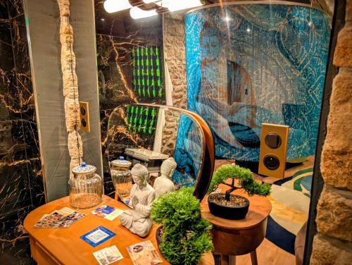 Koupelna v ubytování La suite Samadhi sauna spa et massage