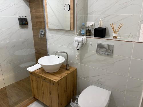 Koupelna v ubytování Best View Terrace