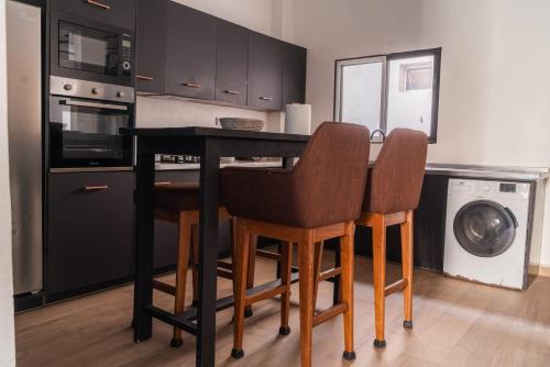 Kuchyň nebo kuchyňský kout v ubytování Ouakam Monument de la Renaissance