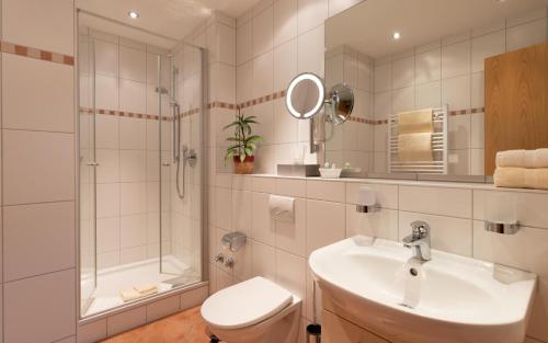 Koupelna v ubytování Landgasthof Bären