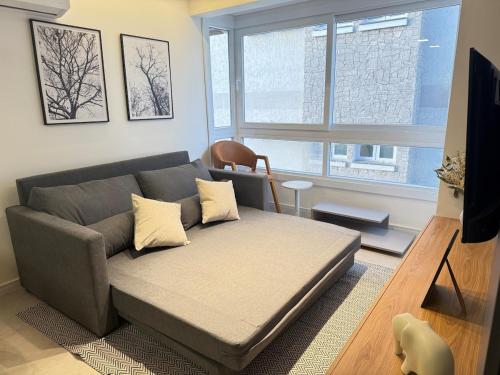 Χώρος καθιστικού στο Apartamento - Vista da Catedral