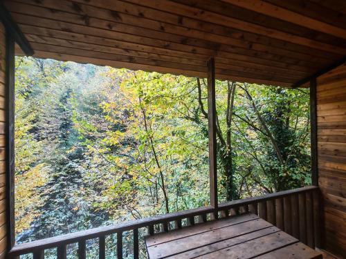 Balkón nebo terasa v ubytování Serin Mekan Lerik