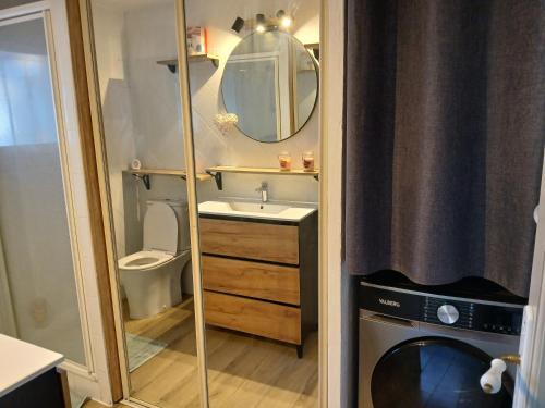 Koupelna v ubytování Les Fougères