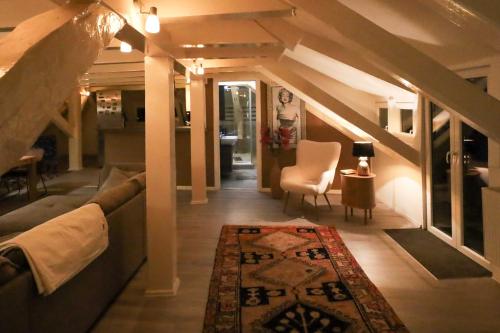 Posezení v ubytování Kungs Ferienwohnung 2