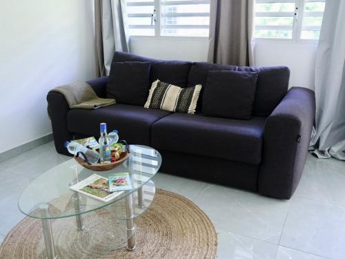 Posezení v ubytování Évasion Turquoise, T2 bungalow plage privée