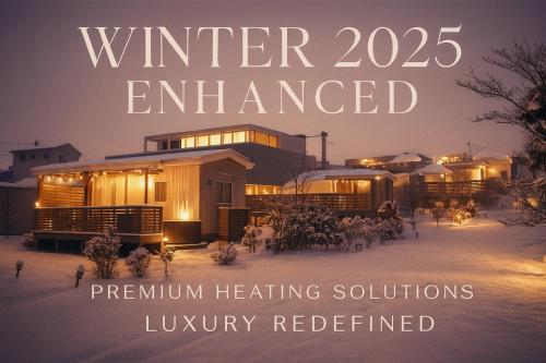 a book cover of winter enhanced rewritten heating solutions luxury retreated at Necoana Glamping Annovillasグランピング in Fujikawaguchiko
