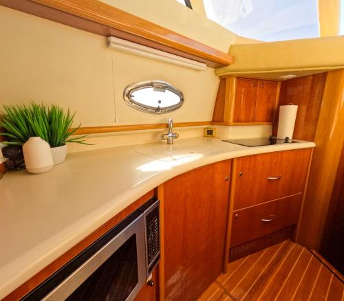 Kuchyň nebo kuchyňský kout v ubytování Seafari