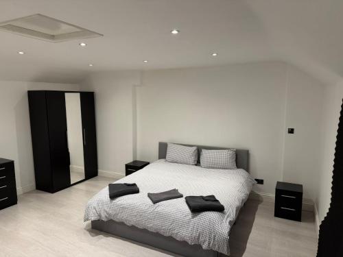 Postel nebo postele na pokoji v ubytování The Moon B&B