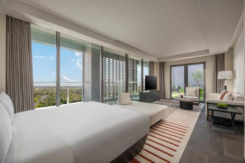 Postel nebo postele na pokoji v ubytování Crowne Plaza Beijing Tongzhou