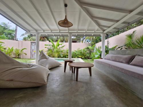 Et opholdsområde på Athmaya Villa, Ahangama