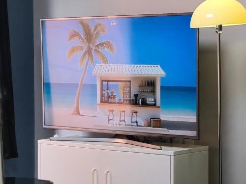 TV a/nebo společenská místnost v ubytování 스테이 휴가 의정부점