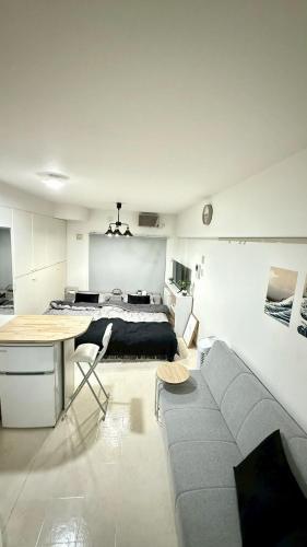 Istumisnurk majutusasutuses La Parfait de Sapporo 814 Sapporo Station 6-minute walk from Sapporo Station