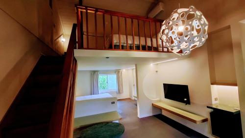 Μια τηλεόραση ή/και κέντρο ψυχαγωγίας στο 新光兆豐花蓮旅館