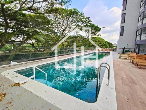 Bazén v ubytování Cali - Apartaestudios Edificio Miro Living Guadalupe nebo v jeho okolí