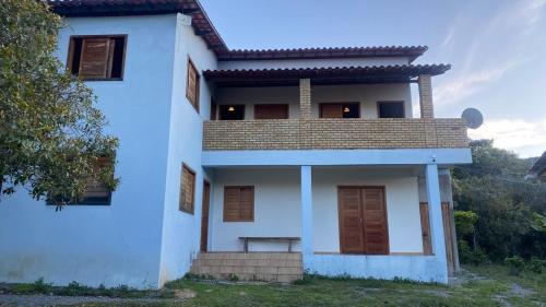 Bygningen som feriehuset ligger i