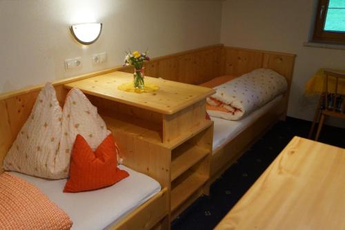 Cama o camas de una habitación en Bergfeuerhof