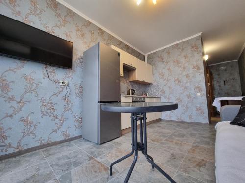 Kuchyň nebo kuchyňský kout v ubytování Lebedinny Flat