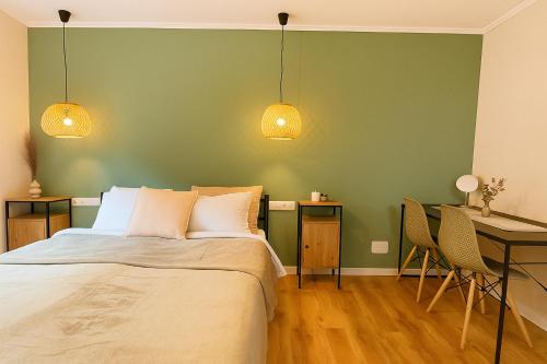 Ένα ή περισσότερα κρεβάτια σε δωμάτιο στο ZiAna - Hiperbara Livezeni