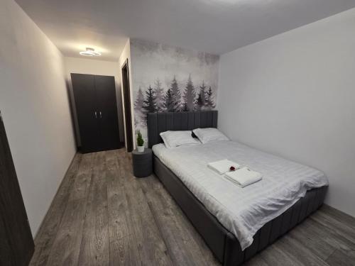 Postel nebo postele na pokoji v ubytování Panoramic View Bran