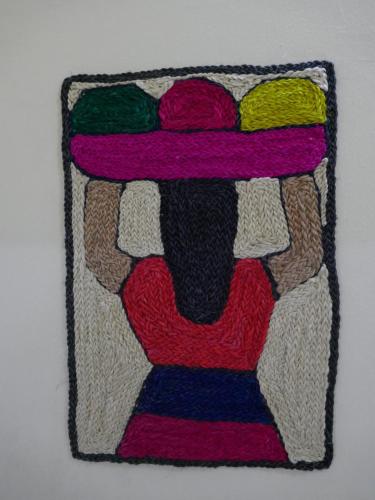 a drawing of a person holding a shelf at Hotel Casa Vínculos in Estelí