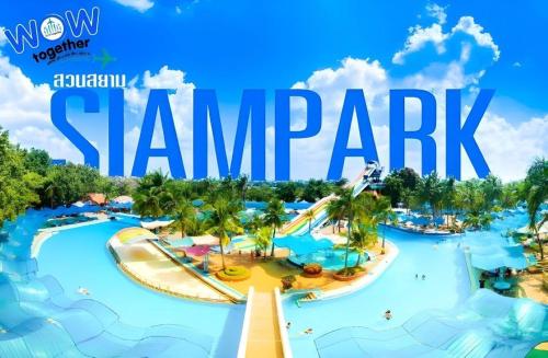 a rendering of the splash park at the disneyland resort at THE ALL 24 Luxury Residence in Bangkok