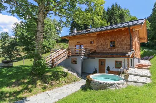 Zahrada ubytování Chalet Die Mühle