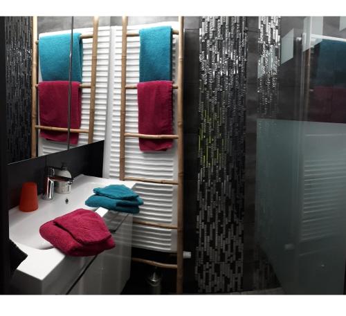 Ένα μπάνιο στο Gîte Studio Ansel