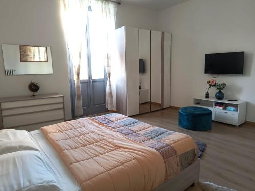 Appartamenti Lungo Fiume房間的床