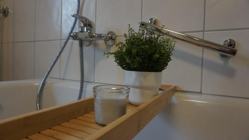 Koupelna v ubytování Apartment am Golfplatz in Mackenbach