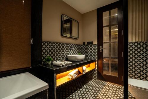 Koupelna v ubytování Lotus Vista