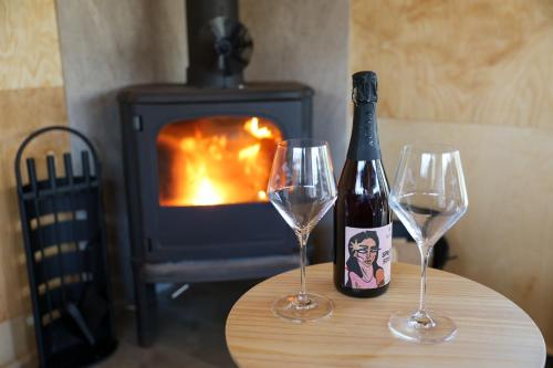 Nápoje v ubytování Here & Now Forest Cabin