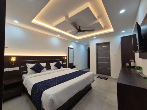 Ένα ή περισσότερα κρεβάτια σε δωμάτιο στο G Mount Budget Stay