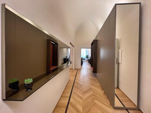 a hallway of a house with a long corridor at Residenza DuLà in Arezzo