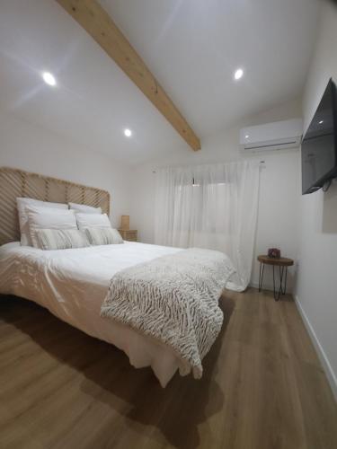 Postel nebo postele na pokoji v ubytování Duplex design