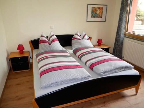 Postel nebo postele na pokoji v ubytování Ferienwohnung Welzel