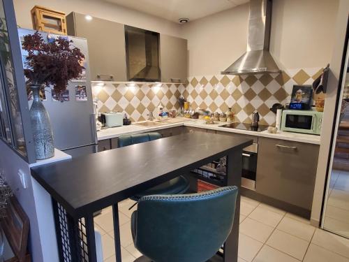 Η κουζίνα ή μικρή κουζίνα στο 3 rooms in a beautiful passage of Auxerre