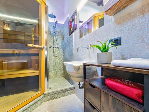 Koupelna v ubytování La Corte dei Tre Nidi