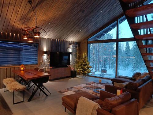 Χώρος καθιστικού στο Rusty Reindeer Levi