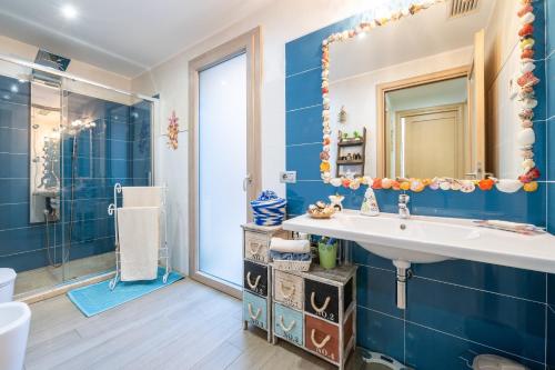 Koupelna v ubytování Villa Bellavista Chia