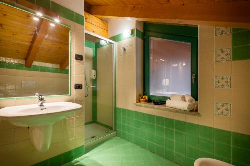 Phòng tắm tại Agritur Bontempelli