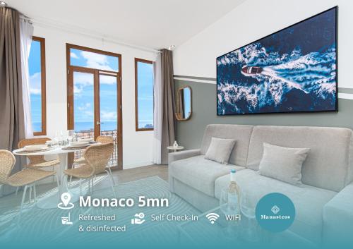 5mn Monaco - Duplex vue mer - Grande terrasse - ER
