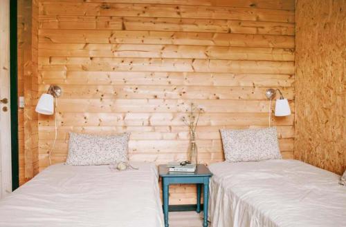 Ένα ή περισσότερα κρεβάτια σε δωμάτιο στο Summerhouse in strandlyst