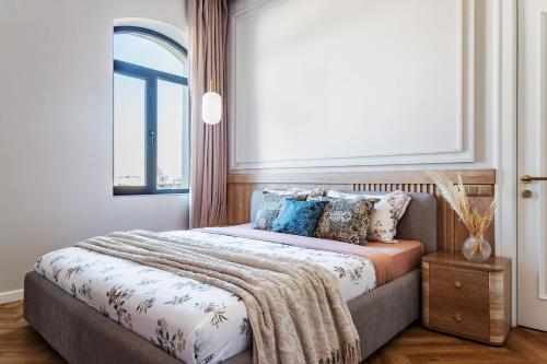 Postel nebo postele na pokoji v ubytování Kazakhstan Residense 178 by Royal Rentals